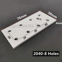 브라켓 벽걸이거치대 티비벽걸이 tv 셋톱박스 천정형 사운드바 8홀 조인 플레이트 2040 6060 8080 9090 알, 01 2040-Sliver-5Pcs