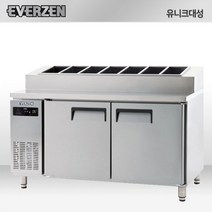 에버젠 간냉식 토핑 냉장고 1500 테이블 UDS-15PIE-밧드별도