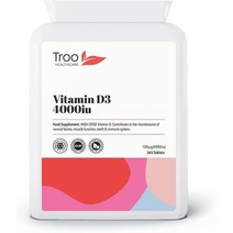 유기농비타민d 액상 임산부 어린이비타민d Troo 비타민 D3 4000iu 365 고 VIT D 삼키기 영국 GMP 품질 표준 제작, 단일수량, 단일개당 용량/중량/정