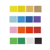 퍼니스쿨 칼라골판지 골판지 4절10매 골판지 공예 (10매), 8.파랑색