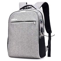 AISFA 배낭 맨즈 뤼쿠 삭 맨즈 배낭 PC 백 비즈니스 배낭 대용량 랩톱 배낭 USB 충전 포트 이어폰 구멍 부착
