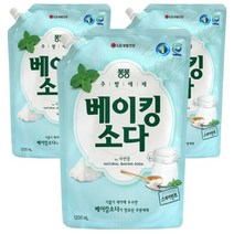 퐁퐁 베이킹소다 리필, 1.2L, 3개