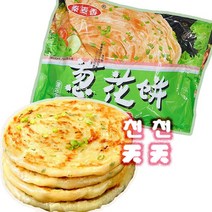 [천천중국식품] 대용량 충유삥 중국상해식 대파미니전 1.2kg 두꺼운 수전병 파전병, 1개