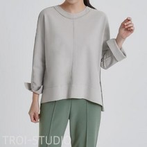 바보사랑 여성 가을 슬릿 긴팔티 언발 절개 블라우스.옷자락(무료배송)