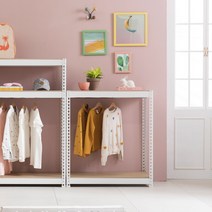 스피드랙 시스템 행거 2단(행거봉1), 스피드랙 1000x400x1200 2단(봉1개) 블랙