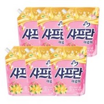 샤프란 아로마 바닐라 핑크 2.1L 일반 섬유유연제 리필, 9개