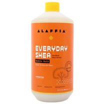 알라피아 에브리데이 시어 버블 배스, Unscented, 950ml, 1개