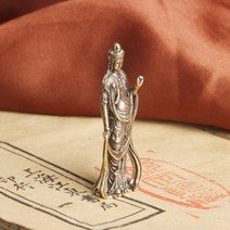 관세음보살상 불상 불교용품 관음보살 가능한 황동 조각 음과 절묘한 미니 가정 장식 장식품 부처님상, -main3