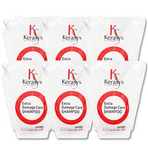 케라시스 엑스트라 데미지케어 대용량 샴푸 2000ml x 6개 리필형샴푸, 1box