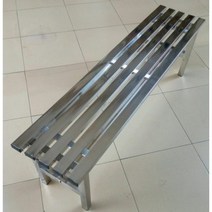 스텐 버스정류장 의자 벤치 야외 공원 로비 긴의자 야구장 버스터미널 대기 웨이팅, 220x35x45cm