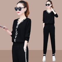 키작은여자옷 캐쥬얼 바지세트 가을옷 여성 간지나는 운동복 트렌드 1647033726