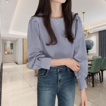 여성용 올매칭 산뜻한 쉬폰 셔츠
