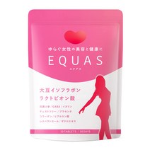 EQUAS 에쿠올 생성 대두 이소플라본 락토비온산 인삼 GABA 콜라겐 히알루론산 11종류의 여성 서포트 성분 배합 국내 제조 30일분 (30일분)