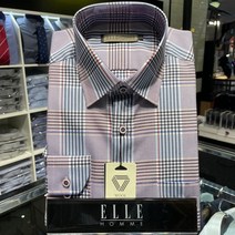 엘르셔츠 nc서면점 고급스런 울혼방 체크 일반셔츠