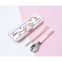 마이멜로디 수저세트 산리오 수저 젓가락 숟가락, 마이멜로디 수저 젓가락 케이스세트