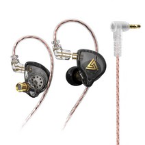 AK6 PLUS 이어 버드 유선 2Pin Bass Cellphone Earphone 휴대용 핸즈프리 피트니스 스포츠 헤드셋 블랙 (마이크 포함), 마이크 없는 블랙