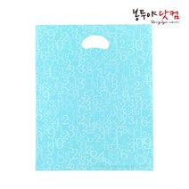 봉투야닷컴 LDPE 35호 (35x44cm) 50장 비닐쇼핑백, 넘버-민트