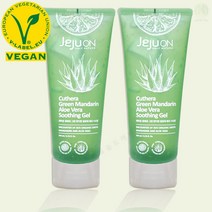 유기농 풋귤 저자극 알로에수딩젤 200ml x2개 제주 면세점 알로에베라 수딩젤 민감 피부 진정, 2개