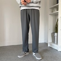 남자 기모 테이퍼드 스판 슬랙스 밴딩 팬츠(3COLOR)