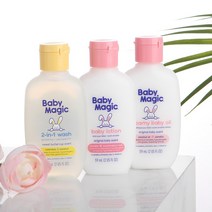 베이비매직 여행용 야외 외출용 스킨케어 선물세트[로션+워시+오일]59ml