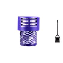 다이슨 청소기 부속품 교체 부속 부품 1 2 3 5 Pcs Dyson V10 DysonV10 Sv12 사이클론 동물 용 세척 가능한 공기 헤파 필터 절대 총 청소 무선 진공, 브러시가 있는 필터 1개