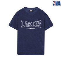 [NBA] LAL 타올지 루즈핏 반팔 티셔츠_네이비