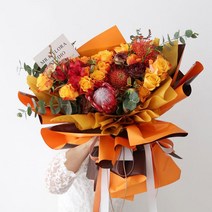 포장지 졸업식 부케 꽃다발 재롱잔치 발표회_ 59655EA, 베이지(리본끈)