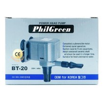 필그린 수중모터 BT-20(20w) 어항 수족관용펌프, 1개