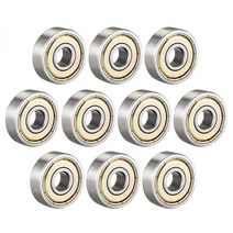 10 Pieces 608 623 624 625 626 685 ZZ 이중 차폐 소형 고 탄소강 단일 행 깊은 홈 볼 베어링 8x22x7 MM|Bearings|, 1개, 624ZZ 4x13x5mm, 10 개
