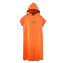 서핑 판초 드라이 후드 로브 마이크로 화이버 비치 담요 목욕 타올 수영 타월 잠수복 비치 판초 성인용, 주황색