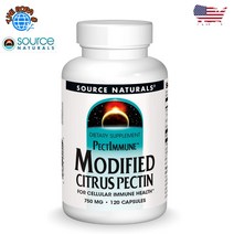 소스네추럴스 MCP 변형 감귤류 펙틴 펙트이뮨 750mg 120캡슐