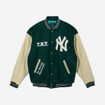 디스이즈네버댓 x 뉴에라 x MLB 뉴욕 양키스 바시티 자켓 다크 그린 Thisisneverthat x New Era x MLB New York Yankees Varsity Jac