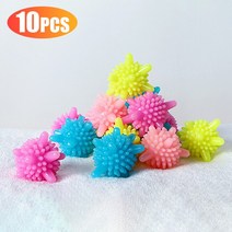 세탁 볼 PVC 세탁기 오염 제거 엉킴 방지 옷 청소 볼 세탁 제품 세탁기 액세서리, 01 10PCS Mixed Color