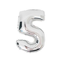 숫자은박풍선 중 은박만발송, 골드 5(품절)