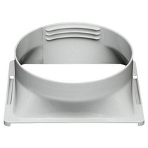 에어컨 배기 호스 인터페이스 휴대용 홈 모바일 에어 컨디셔너 바디 피팅 커넥터 사각형 15cm, 하나, 회색