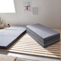 그린우드 메모리폼 바닥 침대 토퍼 매트리스 3단 접이식 숙면매트