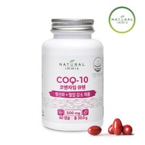 [내추럴이믹스] 코엔자임 Q10 2개월분 캐나다 코큐텐 혈액 순환 개선제 항산화 혈압 혈류, 1개, 60정