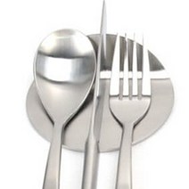 양식 포크 나이프 수저 받침대 식기 스텐 원형