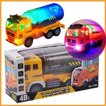 복돼지마켓 LED 멜로디 자동차 장난감 유조차, 소방차