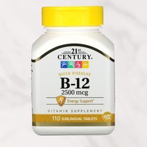 21센추리 비타민B12 시아노 코발라민 2500mcg 110정, 110정 1개