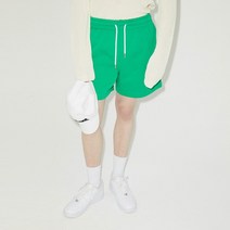 [NOHANT] LOGO PATCH SHORTS GREEN