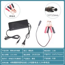 14.6V5A10A 리튬 인산철 배터리 팩 충전기 3.2V 4 스트링 14.8V 철 악어 클립 항공 헤드, 14.6V10A 큰 악어클립 냉각팬 포