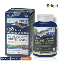 혈행건강 EPA DHA 함유유지 1200mg 오메가3 비타민D 6개월 대용량 건강기능식품, 1세트, 1303mg X 180캡슐 (6개월 분)