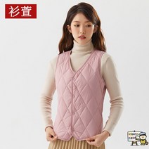 5XL 페이크퍼조끼 패딩 44 55 66 초 기모 경량 방한 간절기 중장년 나그랑에 슬림핏 이너 슬리브리스 도톰 빅사이즈