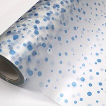 데코미 점착 무점착 유리창문 시트지 193종, WS-23 (점착식창문-물방울 블루)