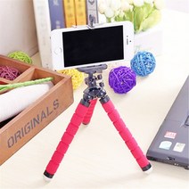 휴대용 미니 스마트폰 문어발 삼각대 관절삼각대 고릴라삼각대 유튜브삼각대 핸드폰삼각대 스마트폰삼각대, 블랙_베이직 거치대 홀더