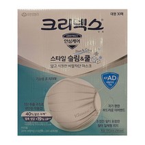 크리넥스 스타일 슬림&쿨 KF-AD 비말차단용 화이트 대형30매입 코스트코, 1세트, 30개