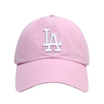 47브랜드 MLB모자 엠엘비 LA 다저스 클린업 빅 로고 볼캡 모자 핑크 B-RGW12GWSNL-PTA