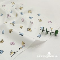 [소폭/인견100%] 꼰사인견 인견원단 바우와우 / 침구류 여름수면조끼 홑이불