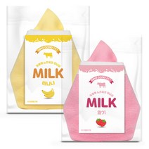 딩동펫 우유 노즈워크 2p 17 x 16 cm, 바나나맛, 딸기맛, 1세트